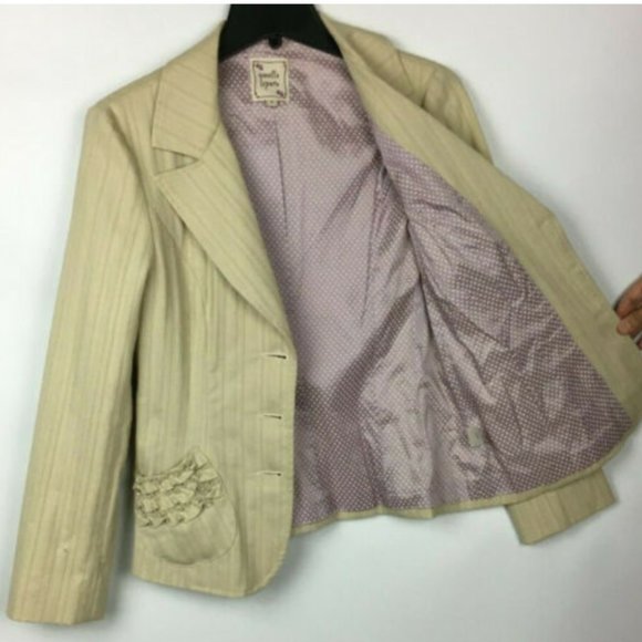 Nanette Lepore Pinstripe 3 Button Blazer & Trouser - Picture 3 of 12